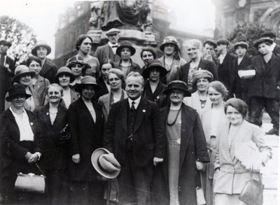 Group Portrait of Trade Unionists by English Photographer